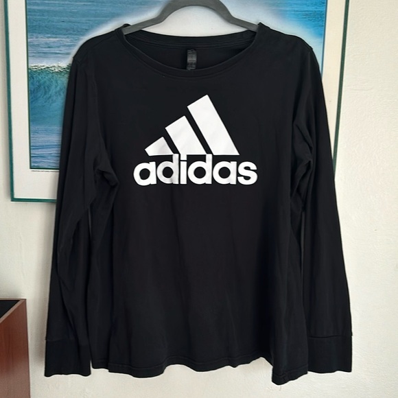 adidas Tops - Black long sleeve Adidas tee size 1x